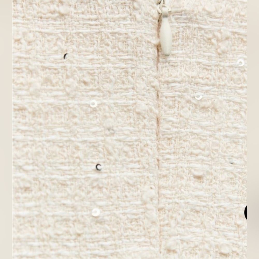 Zara Cream Mini Dress - Picture 4 of 10